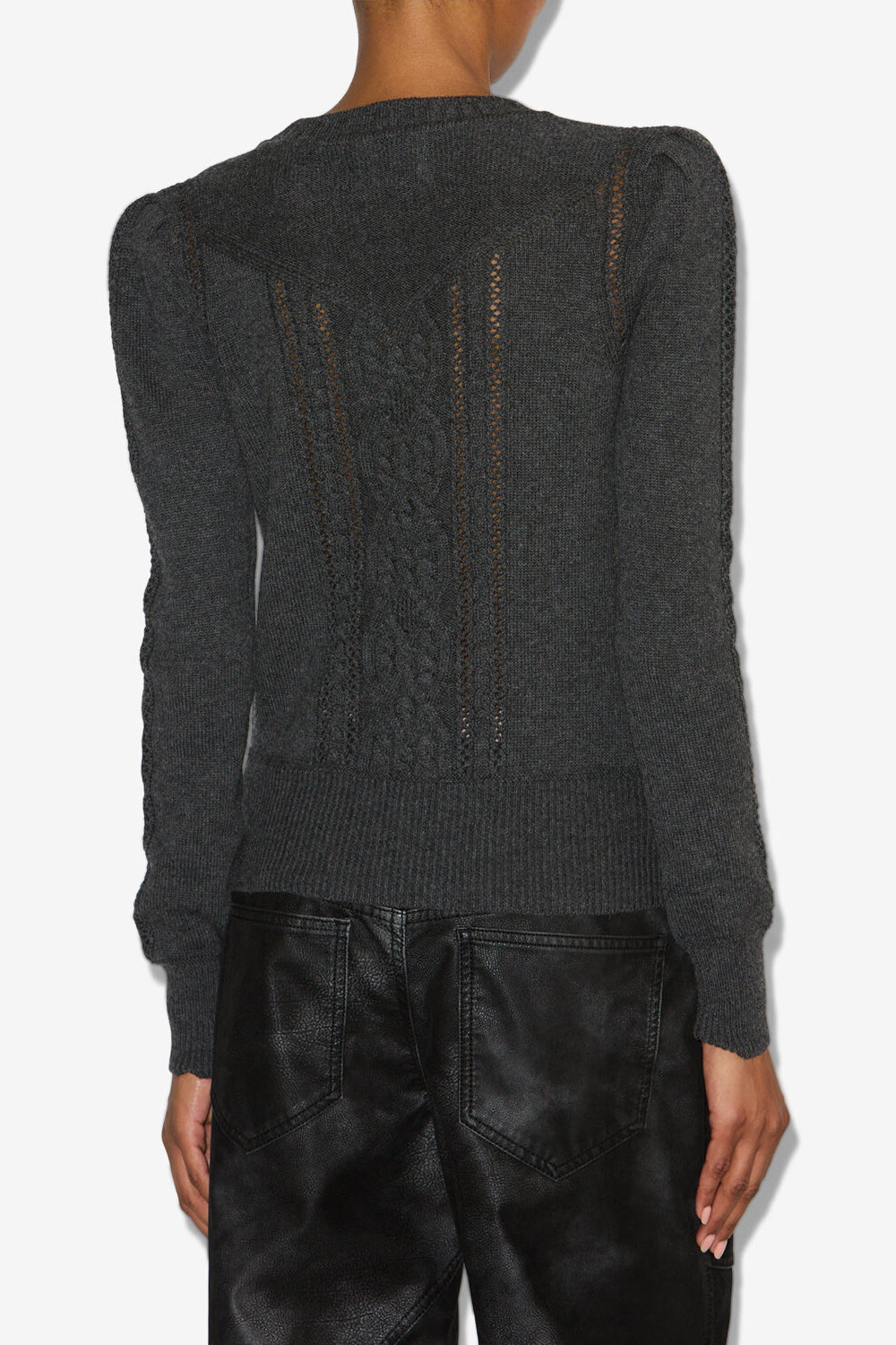 Pull kelia en maille torsadée - Anthracite - Woman - 5