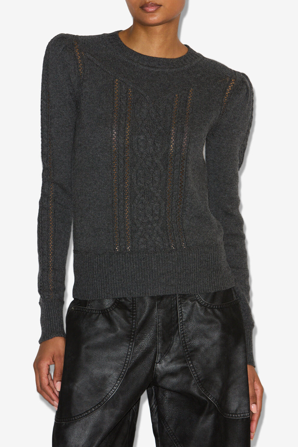 Pull kelia en maille torsadée - Anthracite - Woman - 4