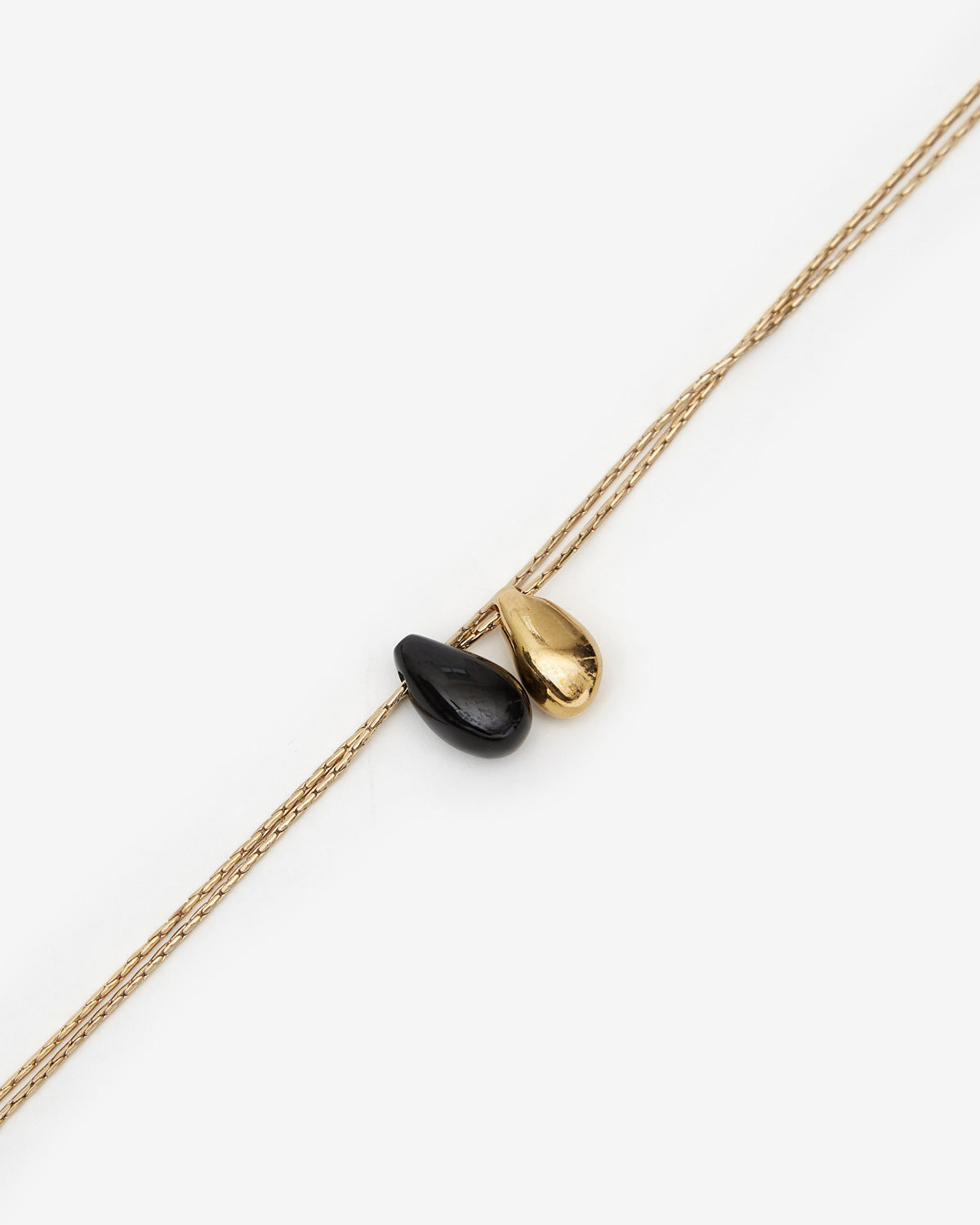 Imala double pendant necklace - Black - Woman - 2
