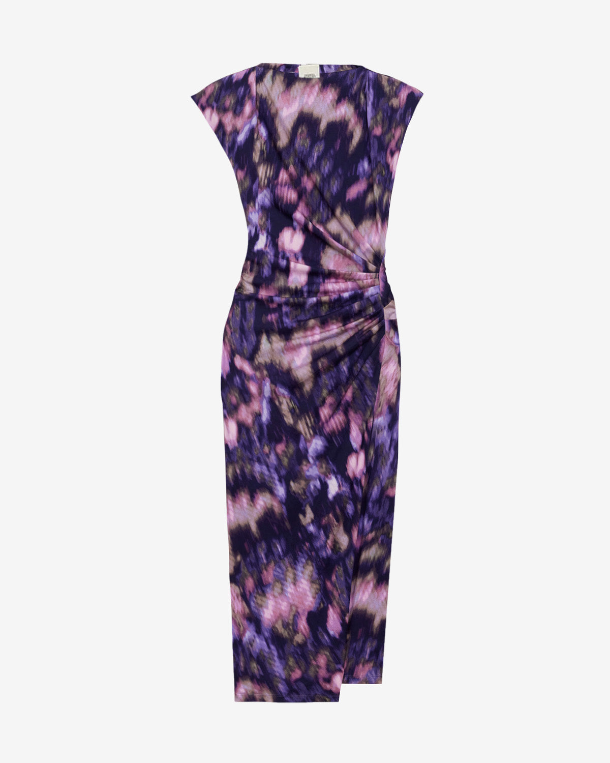 Nadela long printed jersey dress - Purple-lilac - Woman - 4