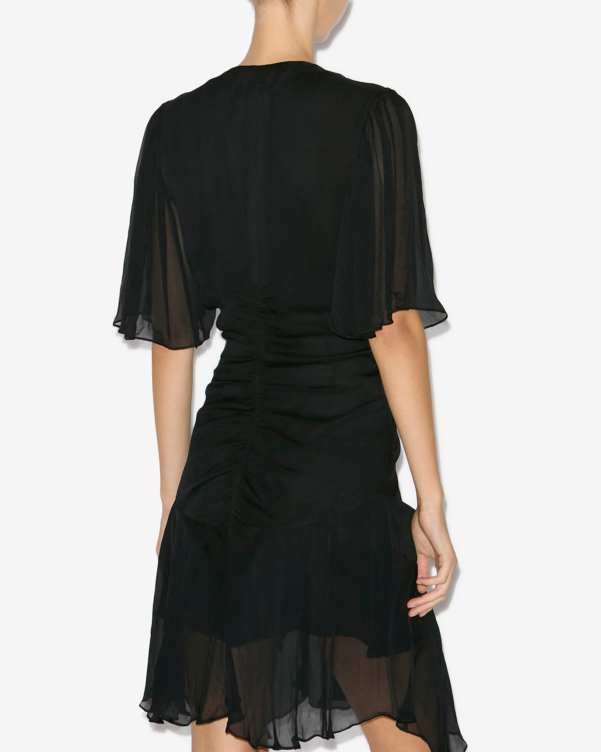 Vivienne short muslin dress - Black - Woman - 4