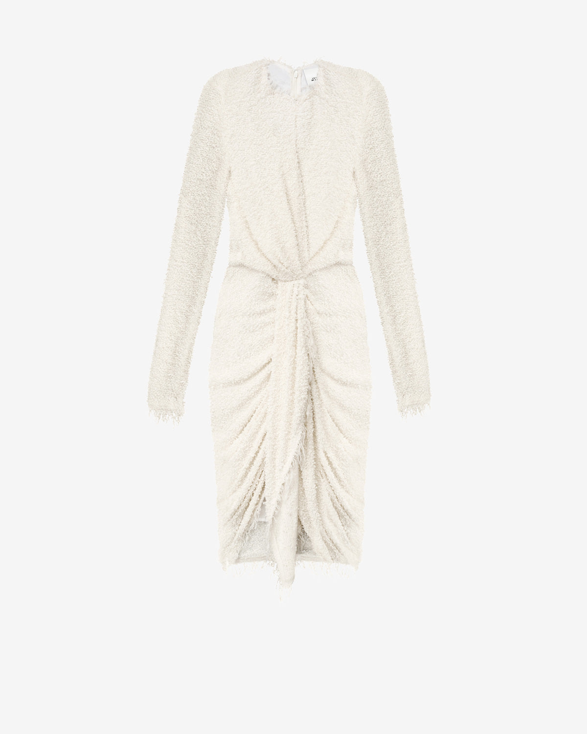 Abito drappeggiato ophelie in jersey bouclé - Ecru - Woman - 5