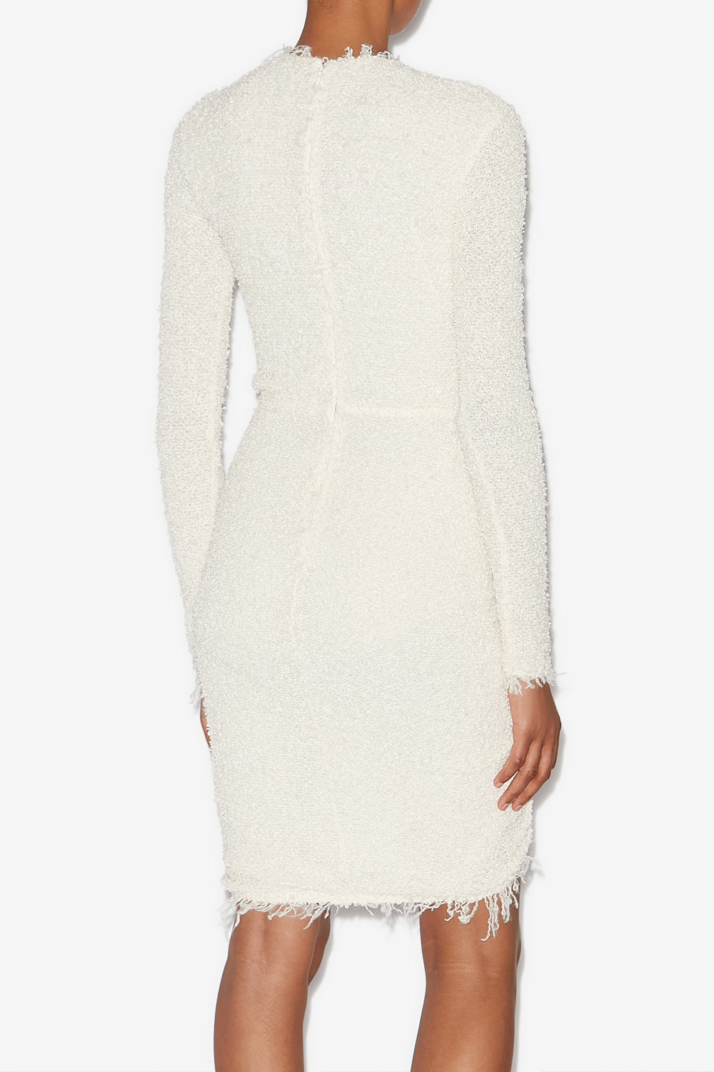 Drapiertes kleid ophelie aus bouclé-jersey - Naturfarben - Woman - 5