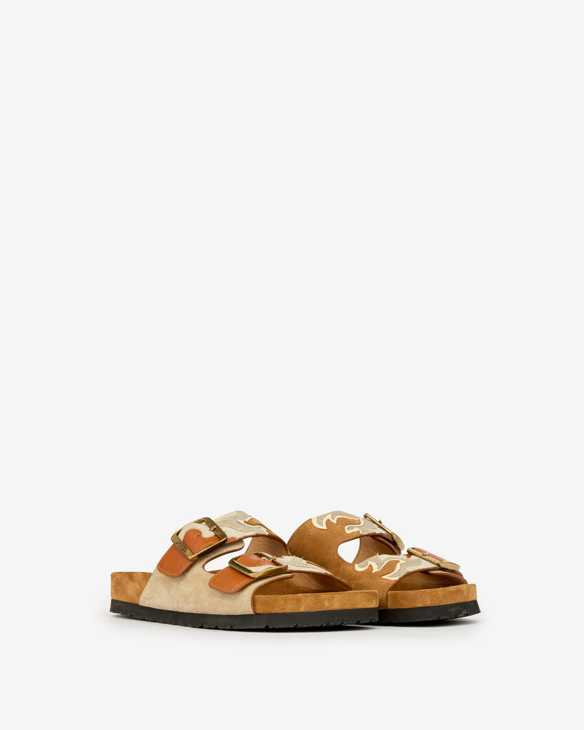Sandali lelik in pelle di vitello con fiamme - Beige - Woman - 3
