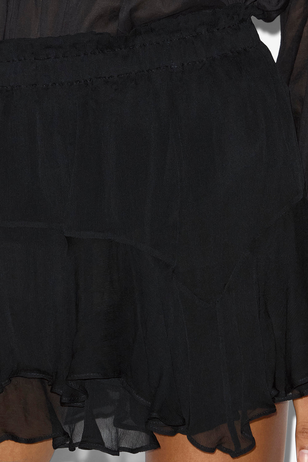 Shorts corti sornel in mussola a tinta unita - Nero - Woman - 3
