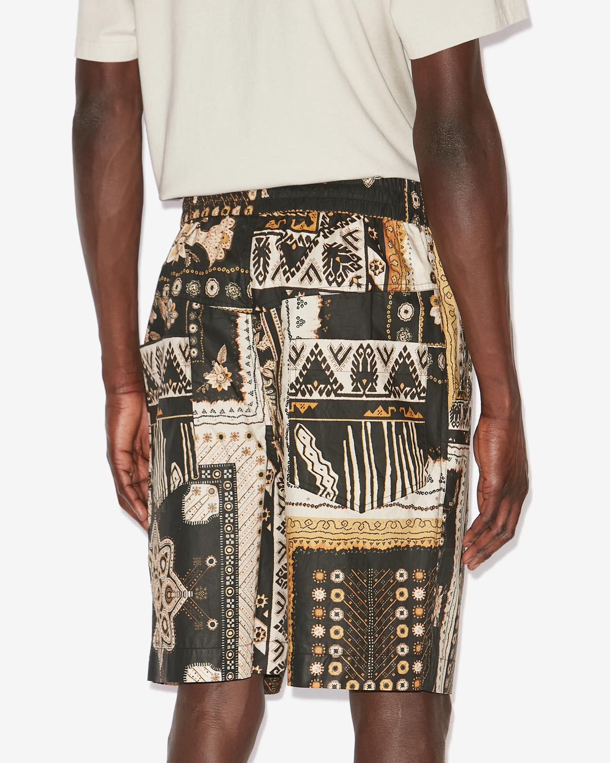 Shorts gregorian Man Black-ochre 3