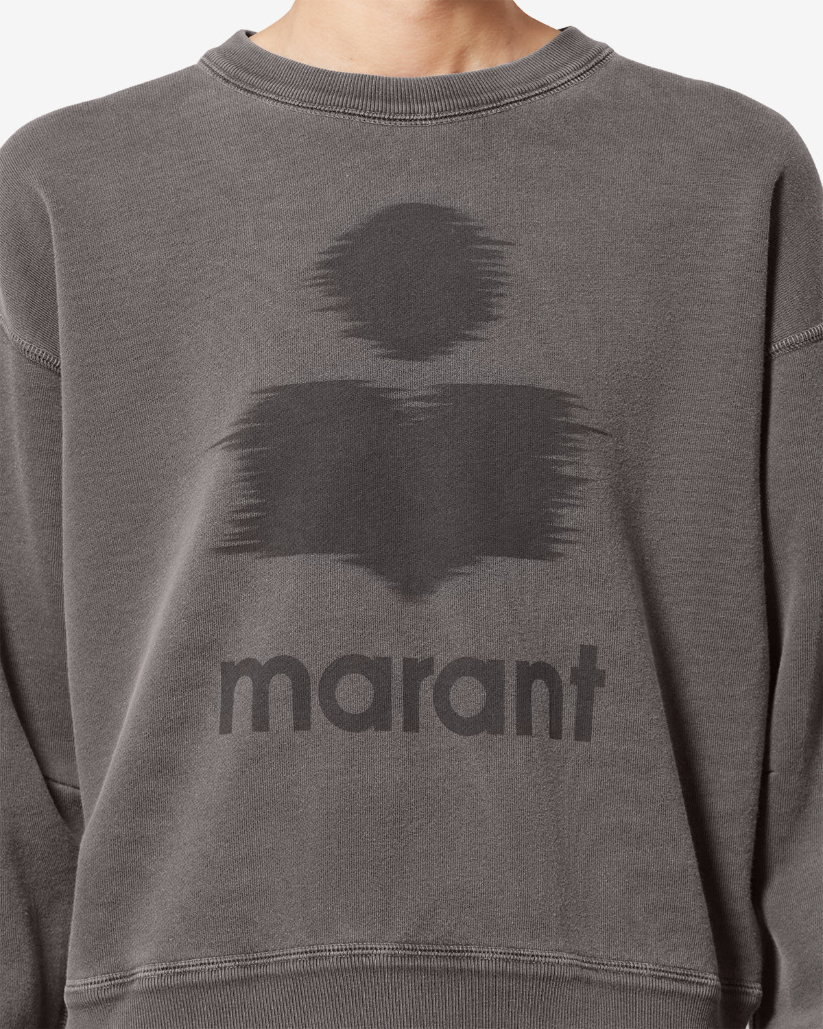 Sweatshirt en coton à logo mobyli - Anthracite - Woman - 2