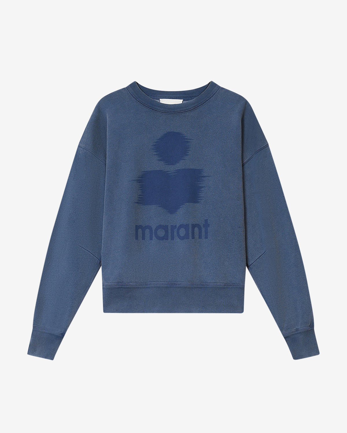 Sweatshirt en coton à logo mobyli - Bleu indigo - Woman - 5