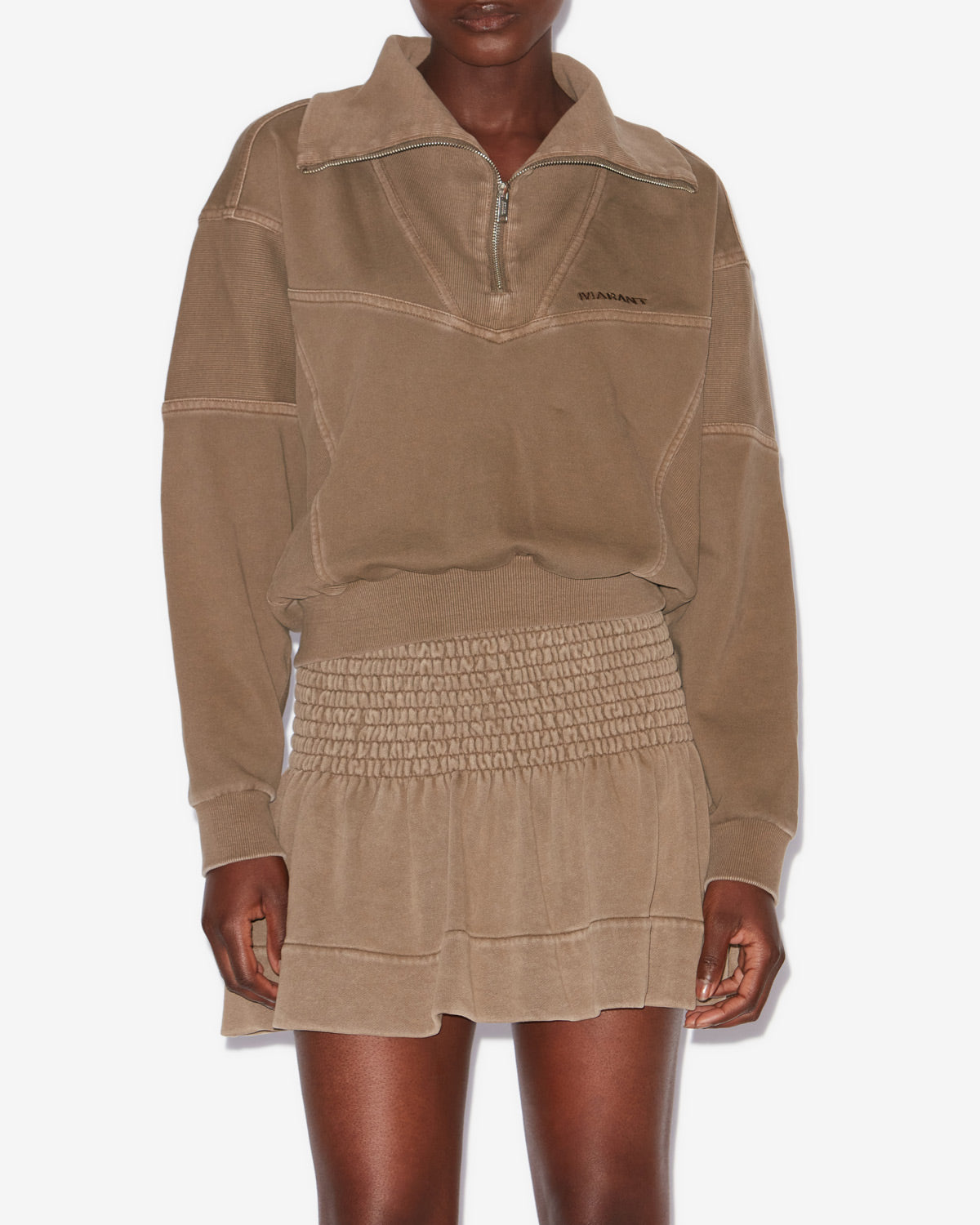 Yaele sweatshirt Woman Khaki 4