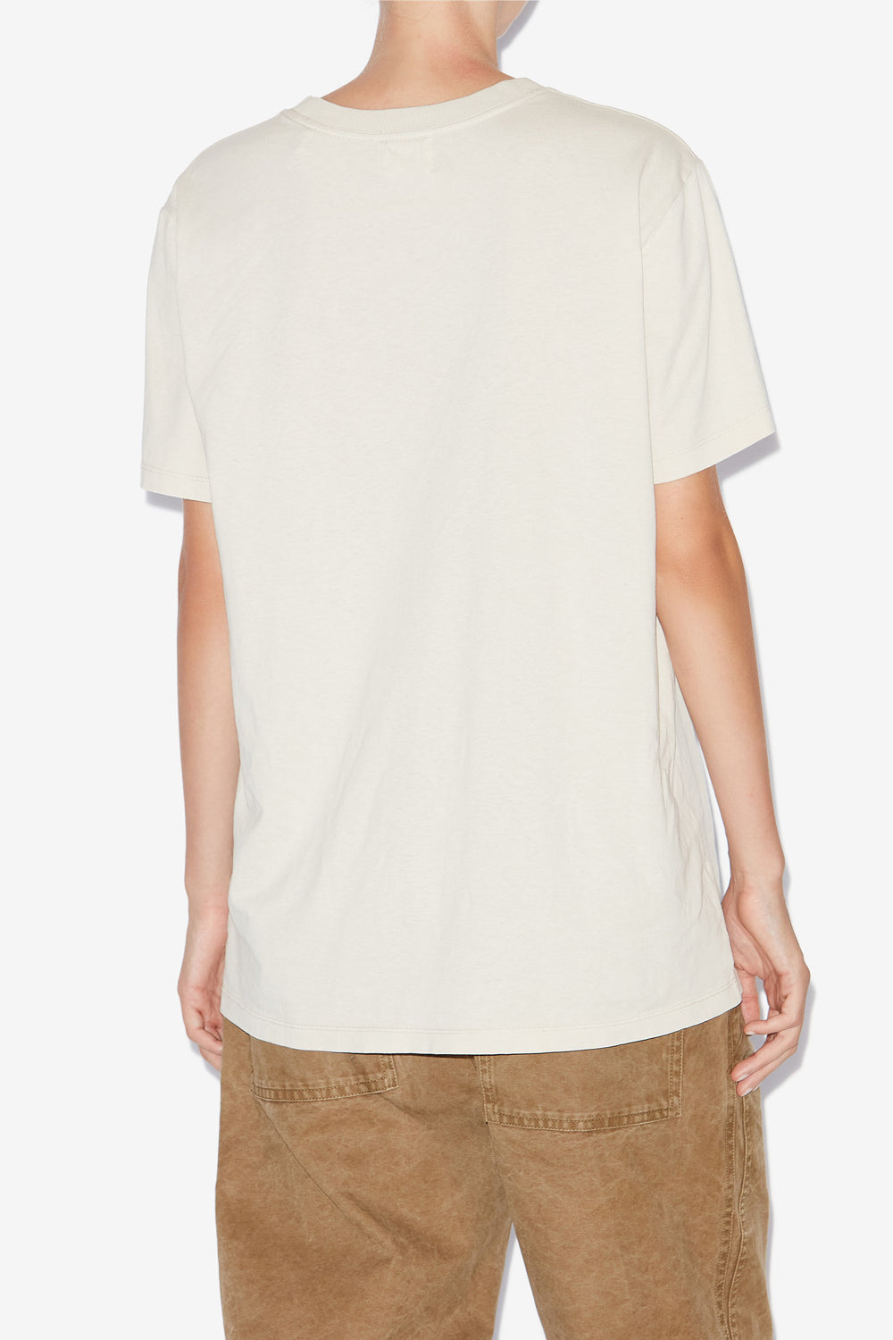 Camiseta con logotipo de algodón zoeline - Crudo - Woman - 5