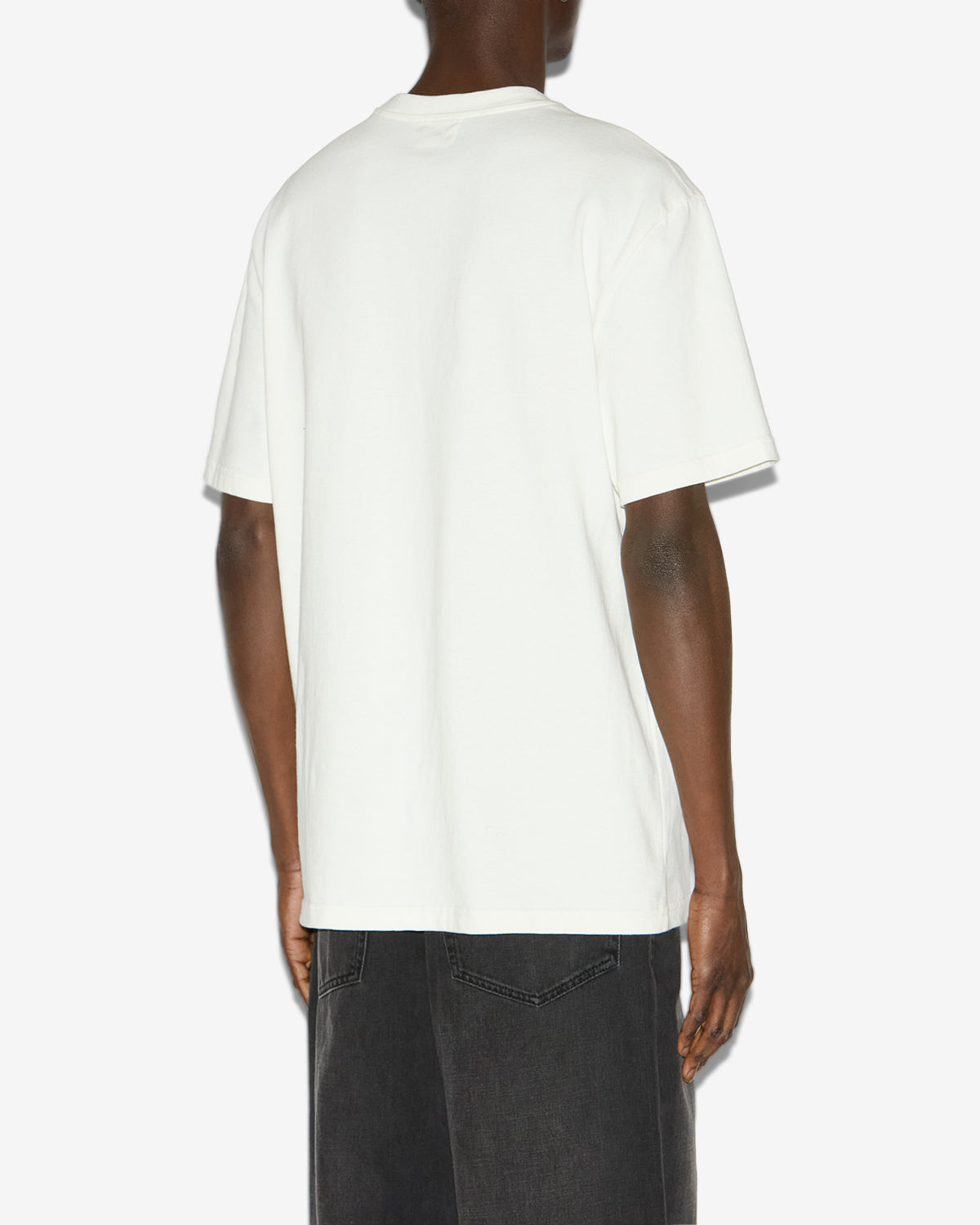 T-shirt hugo in cotone con logo ricamato - Beige - Man - 4