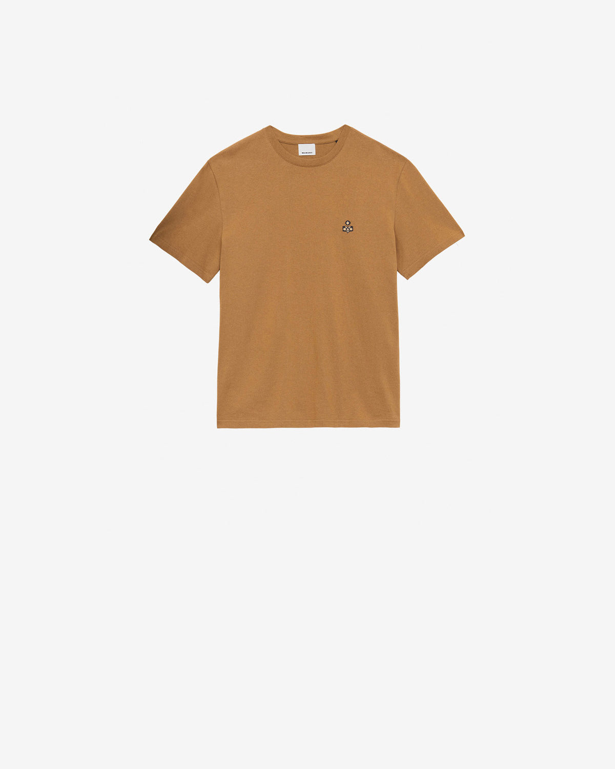 T-shirt hugo in cotone con logo ricamato - Camel - Man - 5