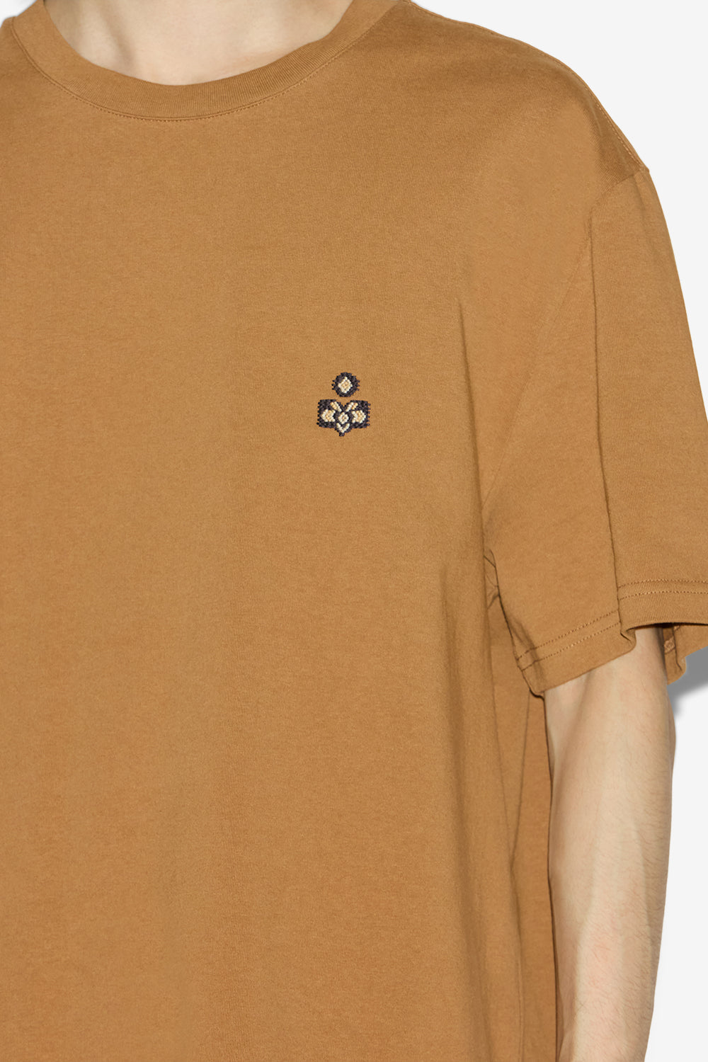 Hugo 刺しゅうロゴ入り コットン製 tシャツ - Camel - Man - 3