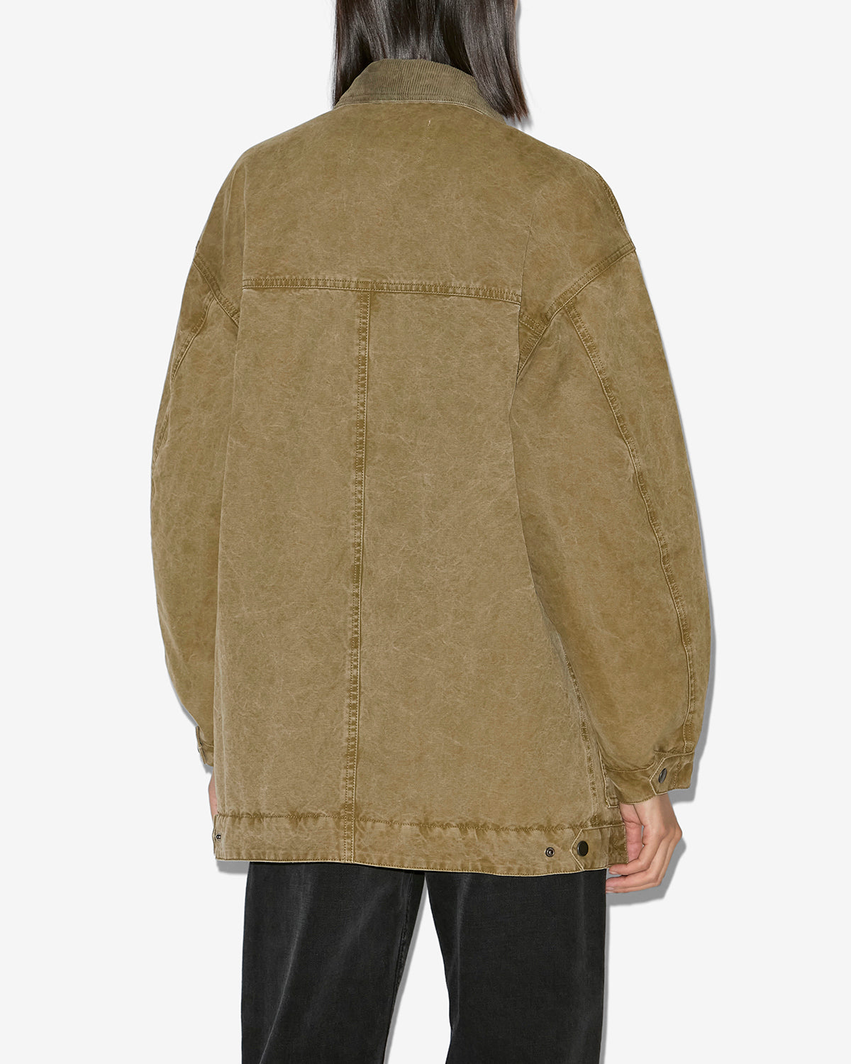 Giacca kimelia in cotone cerato - Light bronze - Woman - 4