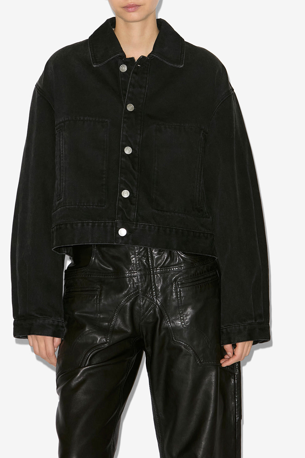 Chaqueta vaquera clásica josephine - Negro lavado - Woman - 5