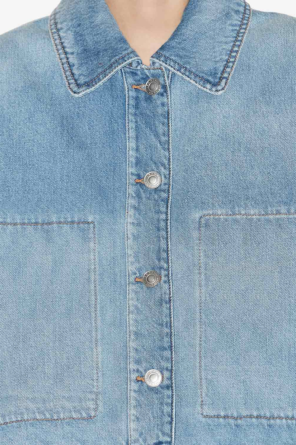 Giacca classica josephine in denim - Blu - Woman - 4