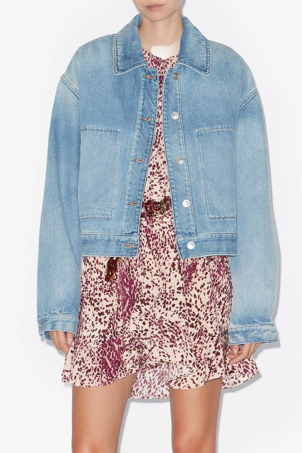 Giacca classica josephine in denim - Blu - Woman - 5