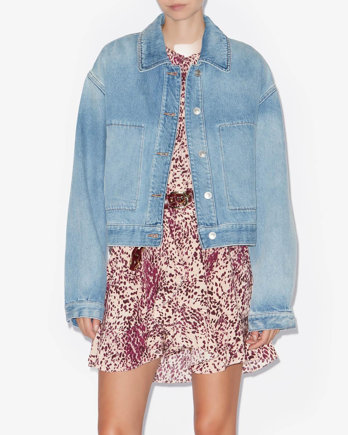 Veste classique josephine en denim - Bleu - Woman - 3