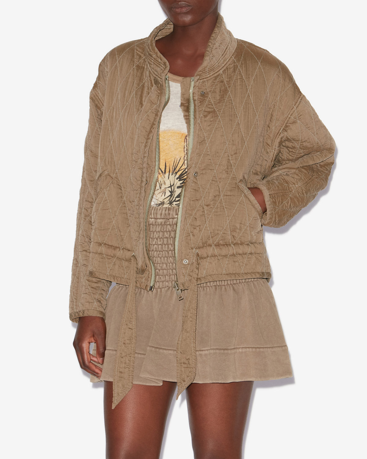 Selane jacket Woman Khaki 5