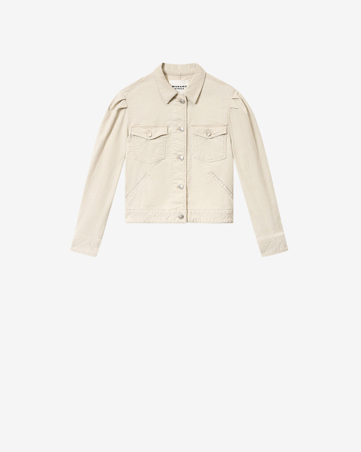 Giacca bolineav in velluto a coste washed - Ecru - Woman - 5