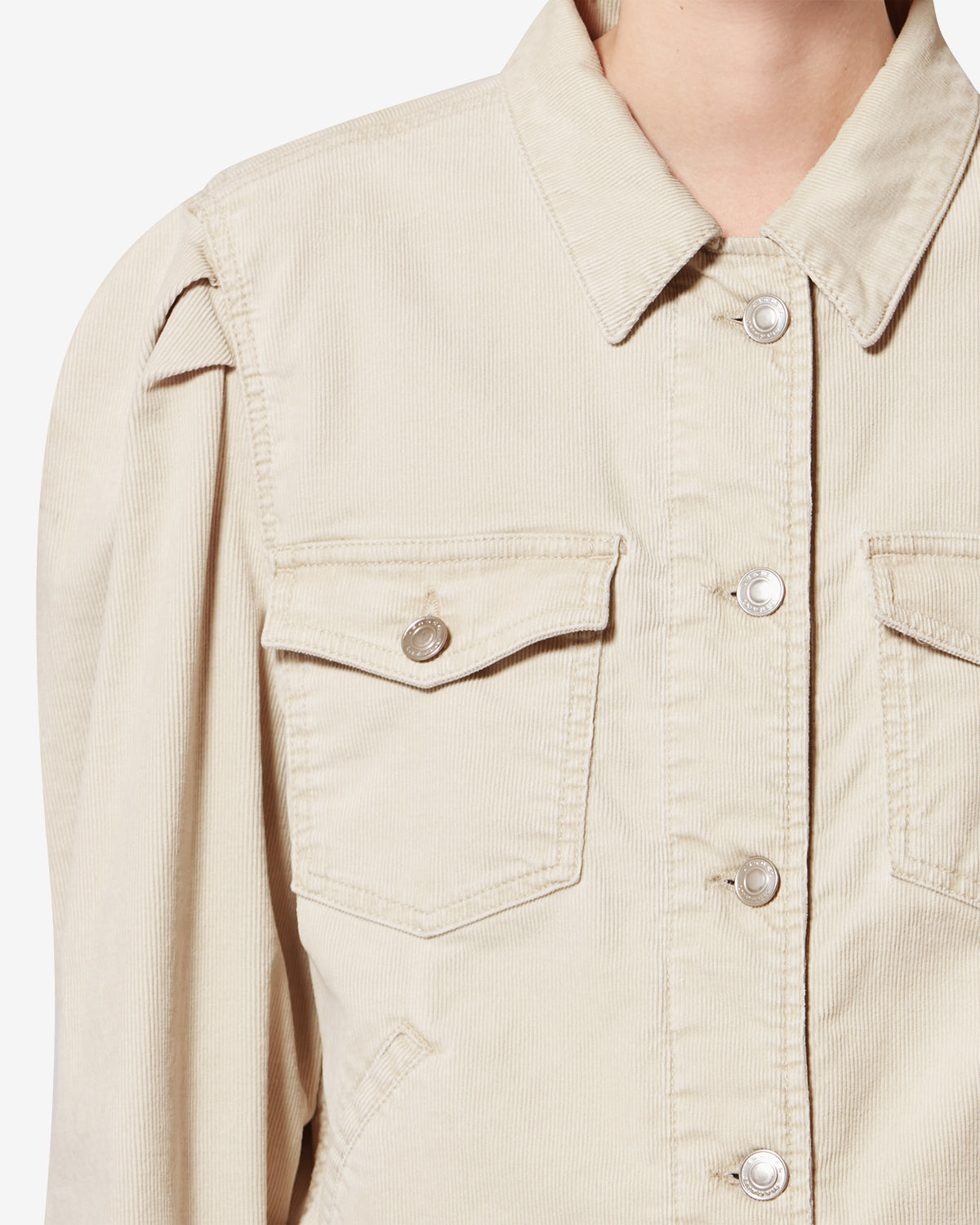 Giacca bolineav in velluto a coste washed - Ecru - Woman - 2