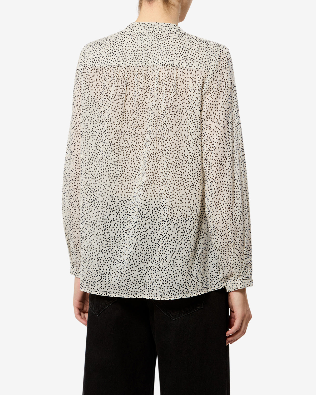 Maria Top Woman ecru and black | ISABEL MARANT Official online store