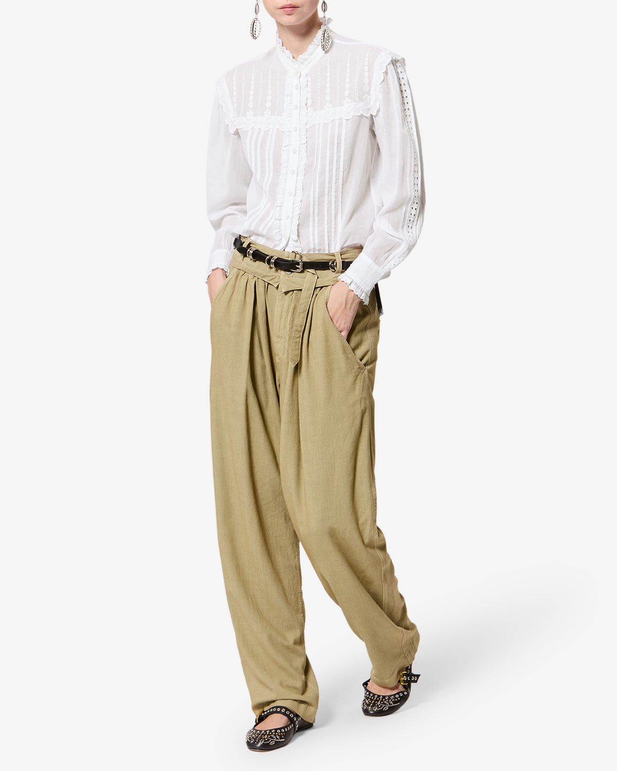 Lonzie Top Woman white | ISABEL MARANT Official online store