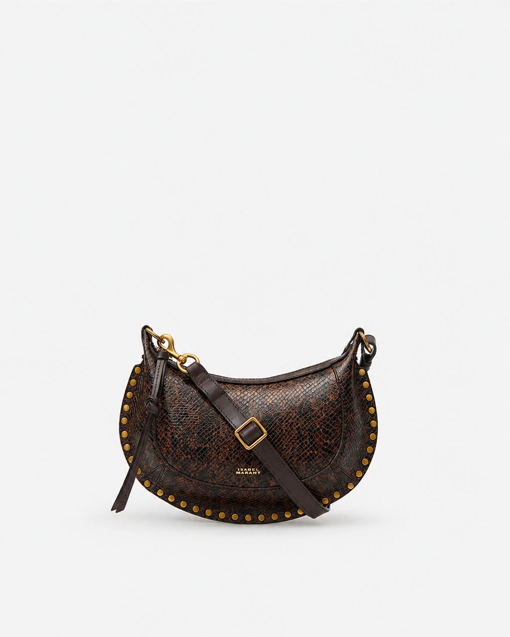 Isabel Marant Sac Oskan Moon en cuir grainé effet python