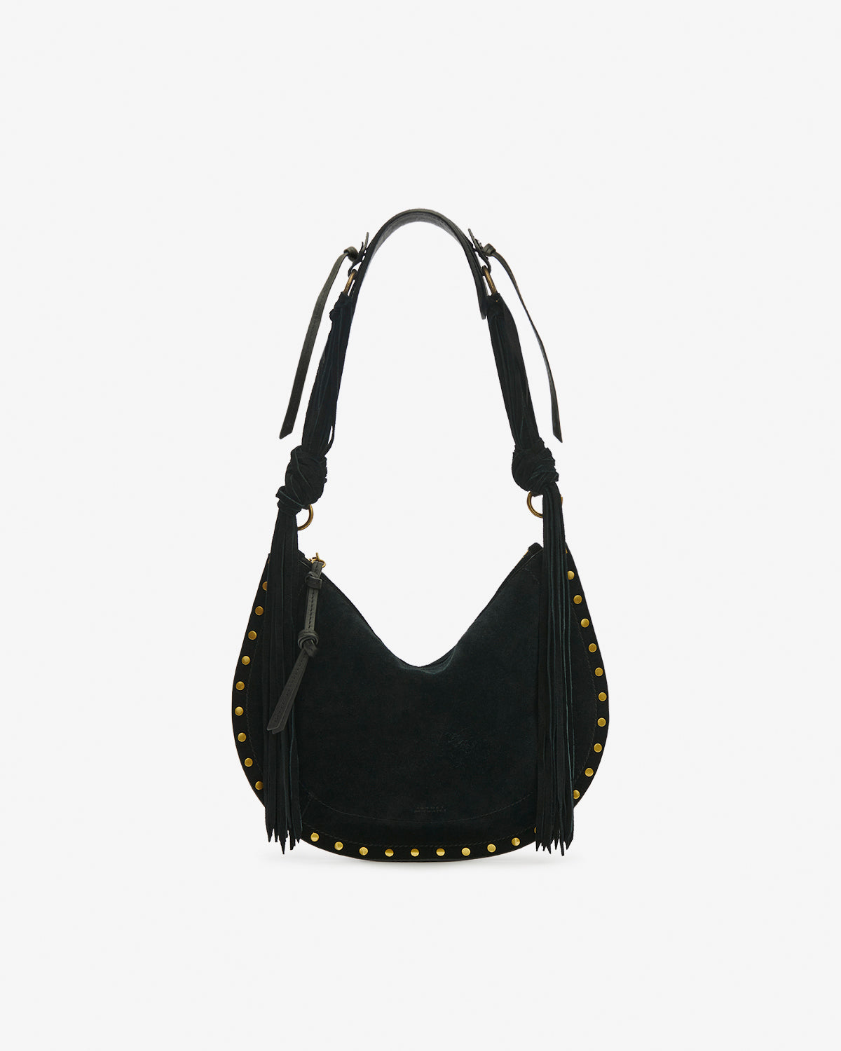 OSKAN SOFT ZIP SHOULDER STRAP Woman black | ISABEL MARANT Official