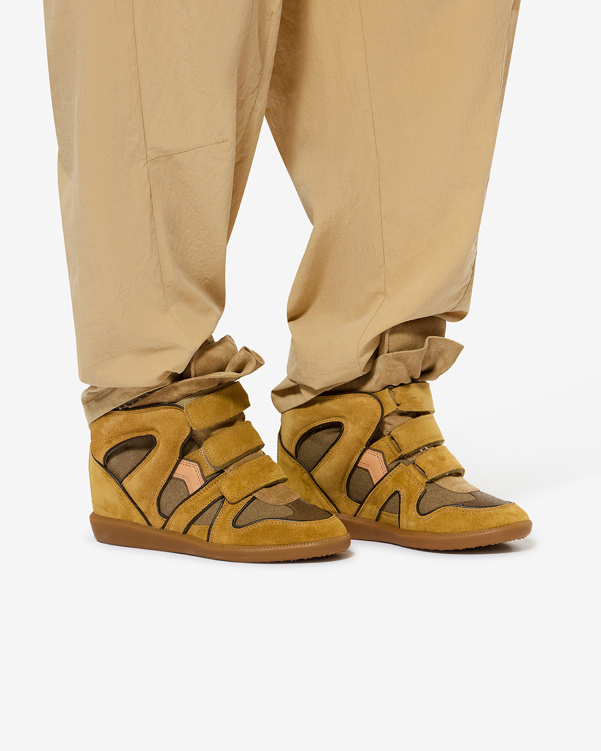 BEKETT SNEAKERS Woman khaki-ochre | ISABEL MARANT Official online
