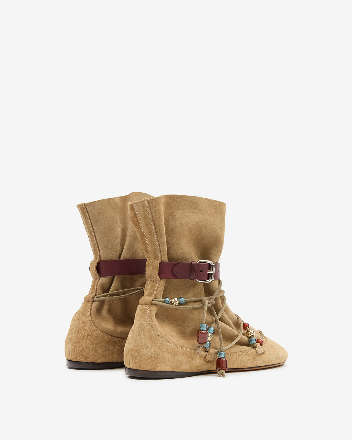 ISABEL MARANT スエードブーツ SUEDE CAMARGUAI 36 LETIZ BOOTS Woman taupe | ISABEL MARANT Official online store