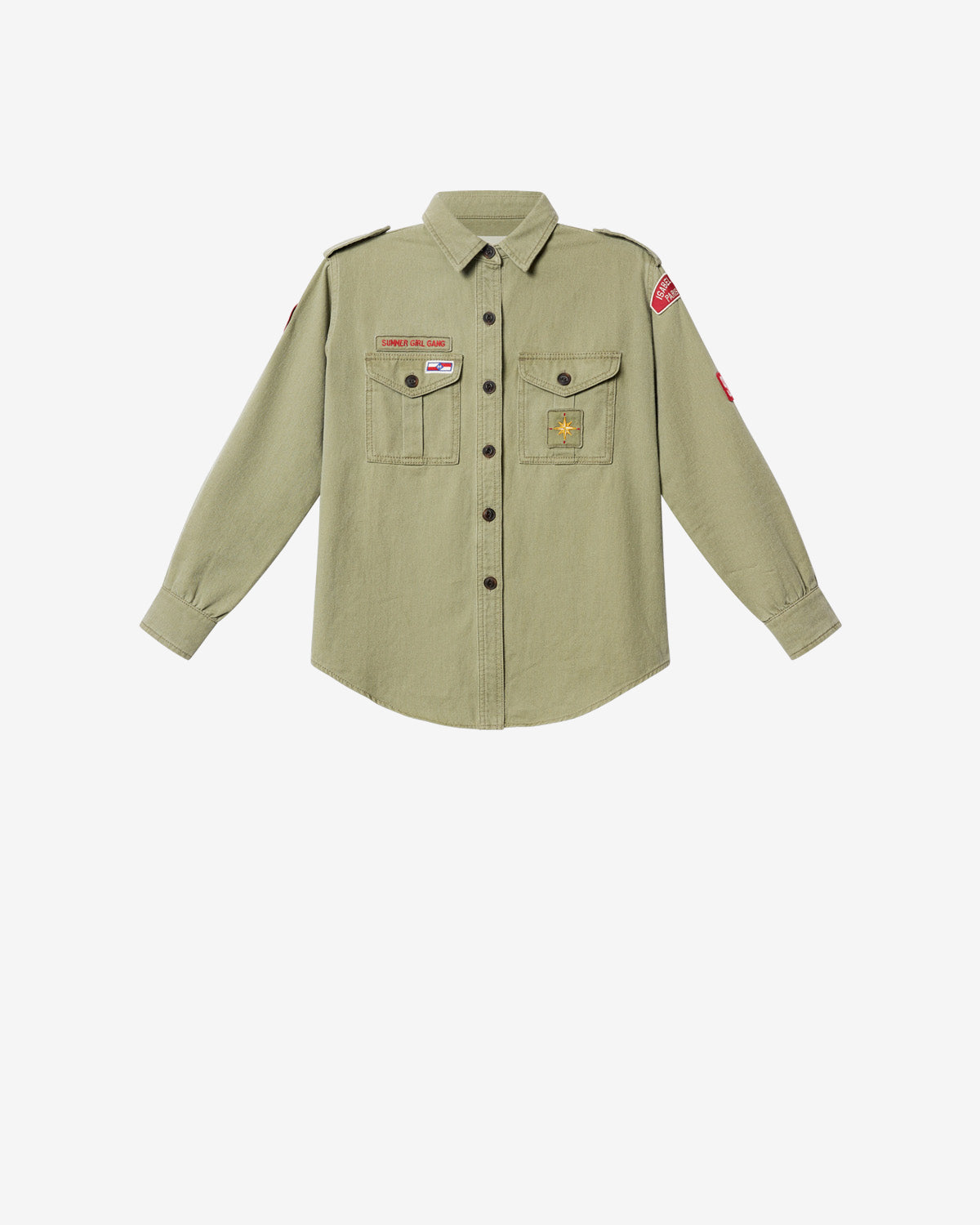 新品 19ss  ISABEL MARANT ETOILE  ミリタリーシャツ UMBERTA SHIRT Woman khaki | ISABEL MARANT Official online store