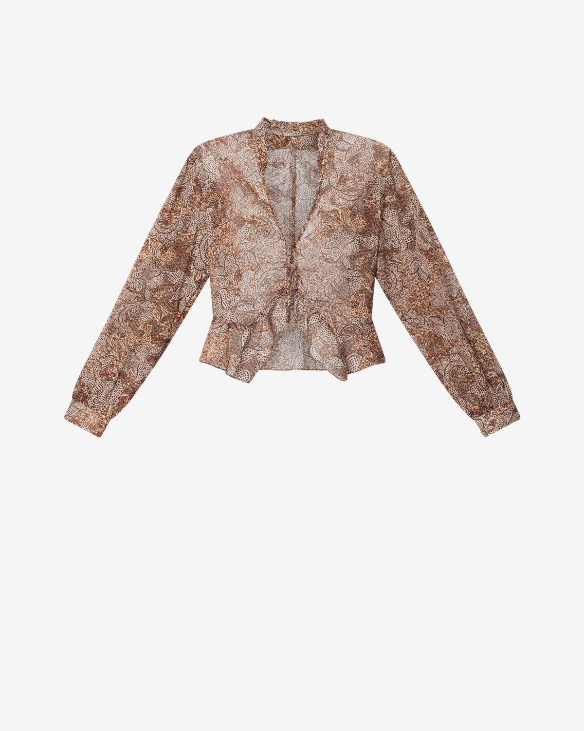 heyon ヘヨン　lsabelle blouse CELENY BLOUSE Woman ochre | ISABEL MARANT Official online store