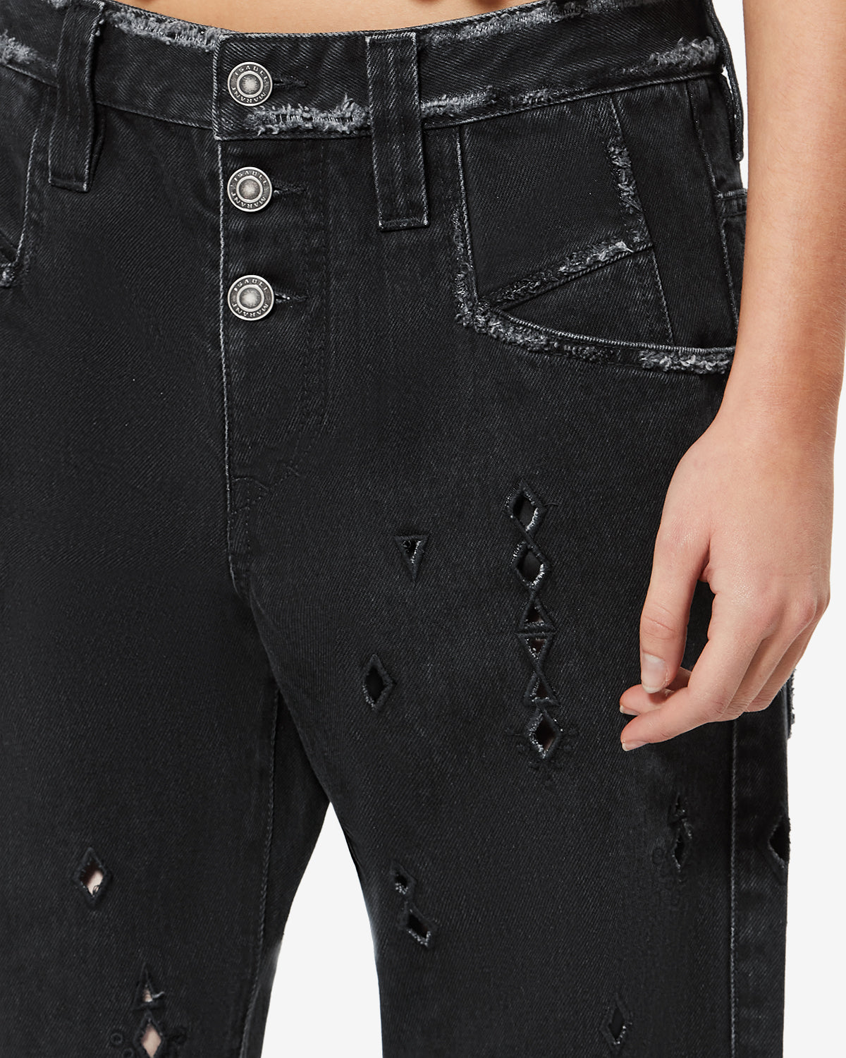 AMIA PANTS Woman black | ISABEL MARANT Official online store