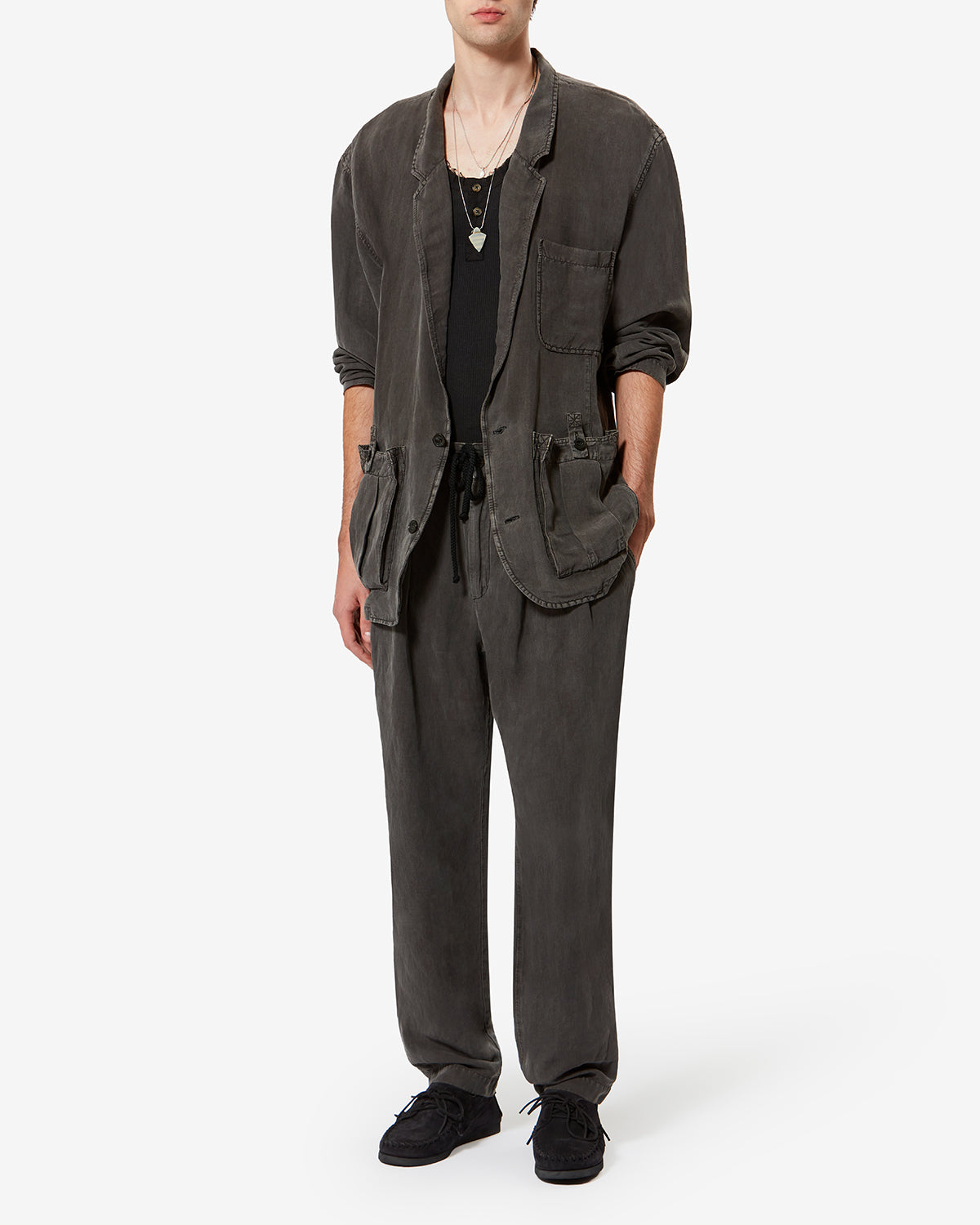 SIRIUS PANTS Man black | ISABEL MARANT Official online store