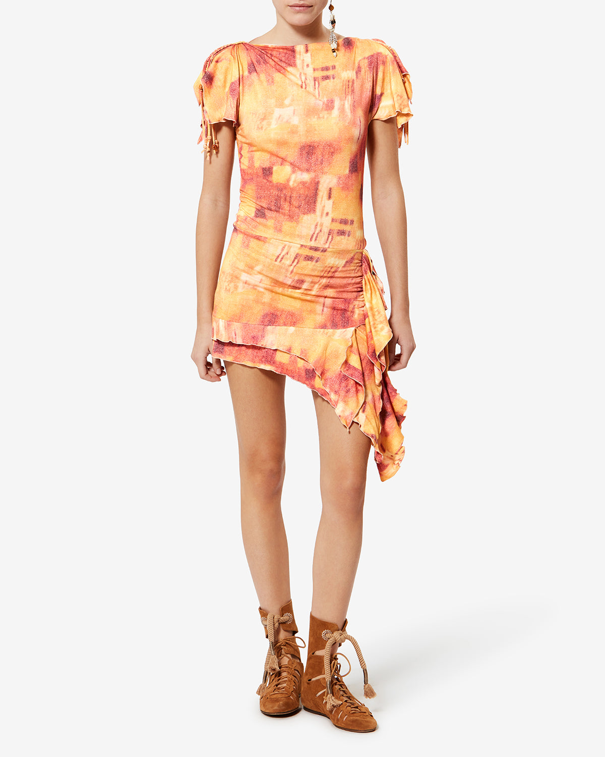 JANICK DRESS Woman orange | ISABEL MARANT Official online store