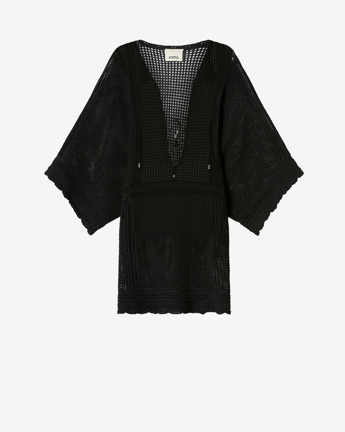ドゥーブルメゾン クラリネットドレス ブラック METINA DRESS Woman black | ISABEL MARANT Official online store