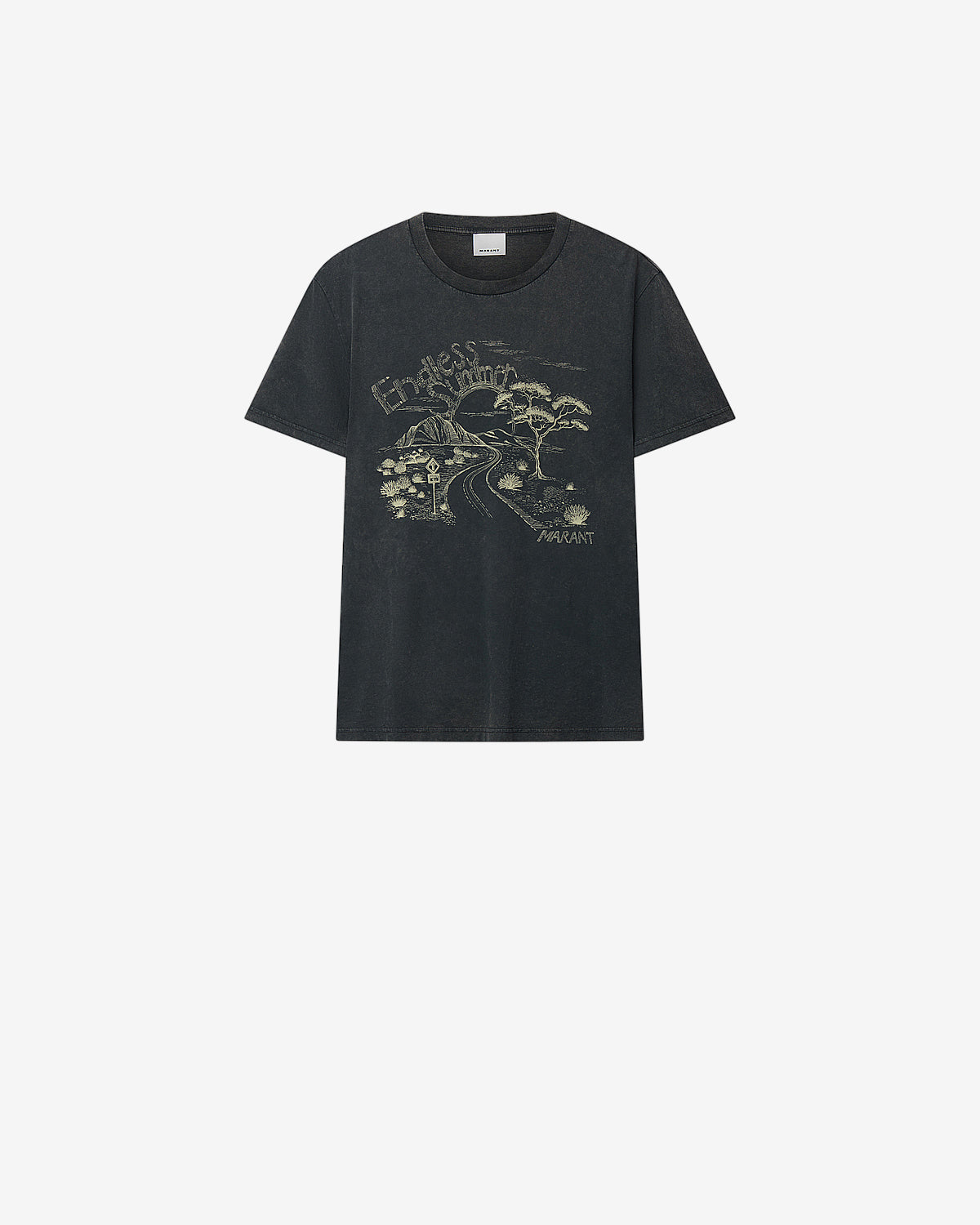 HONORE T-SHIRT Man black | ISABEL MARANT Official online store