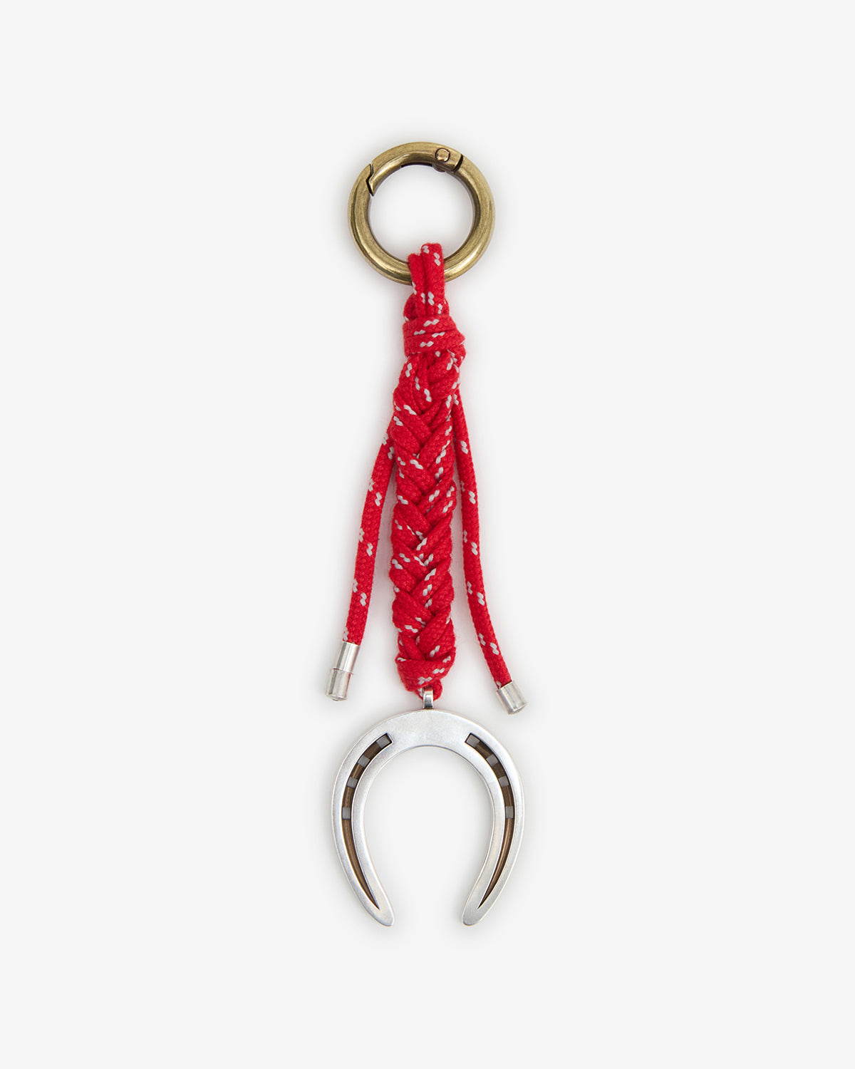 Porte-clés horseshoe fer à cheval - Rouge-argenté - Woman - 1