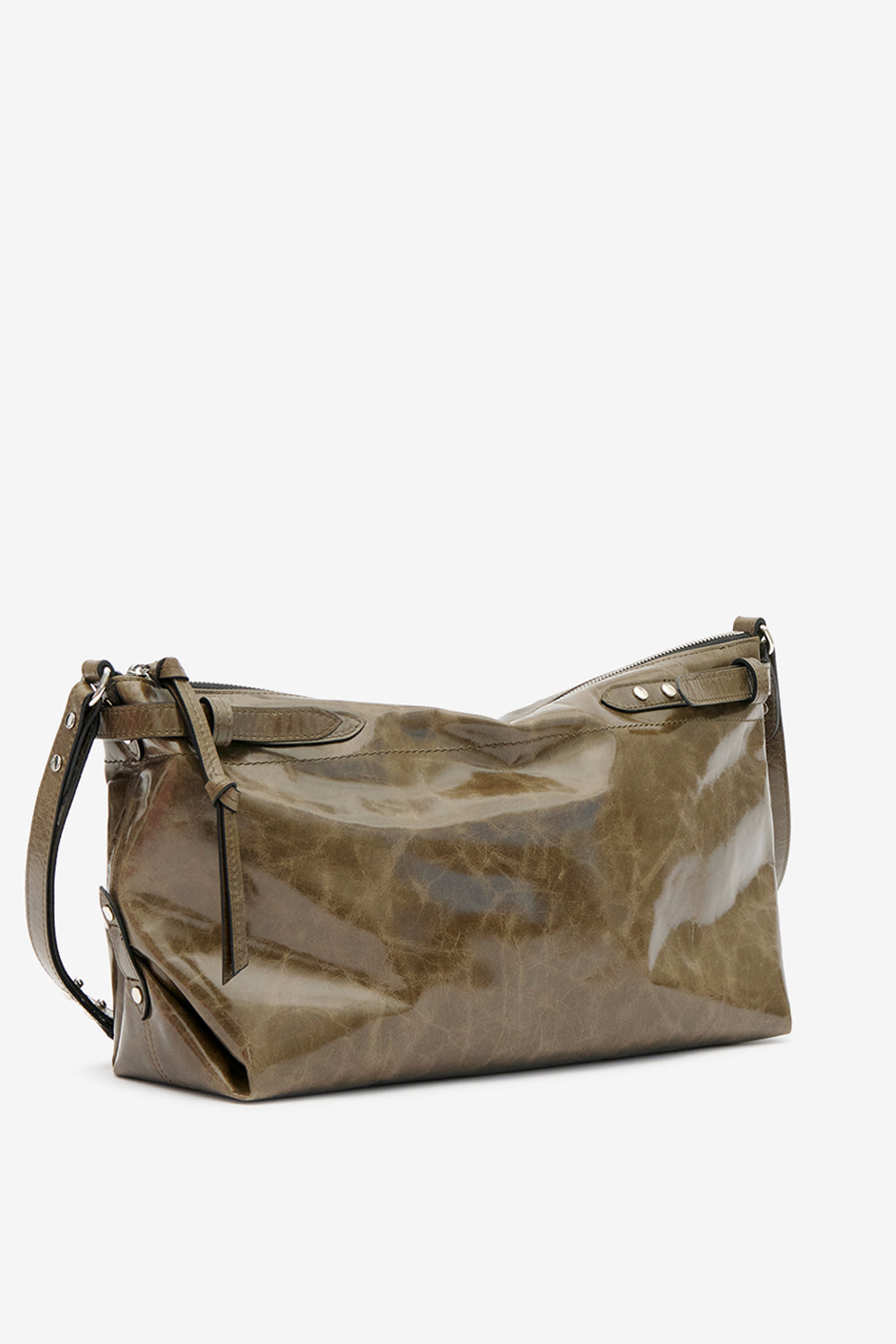 Borsa a tracolla winna day in pelle - Moss green - Woman - 4