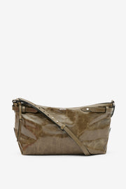 Borsa a tracolla winna day in pelle - Moss green - Woman