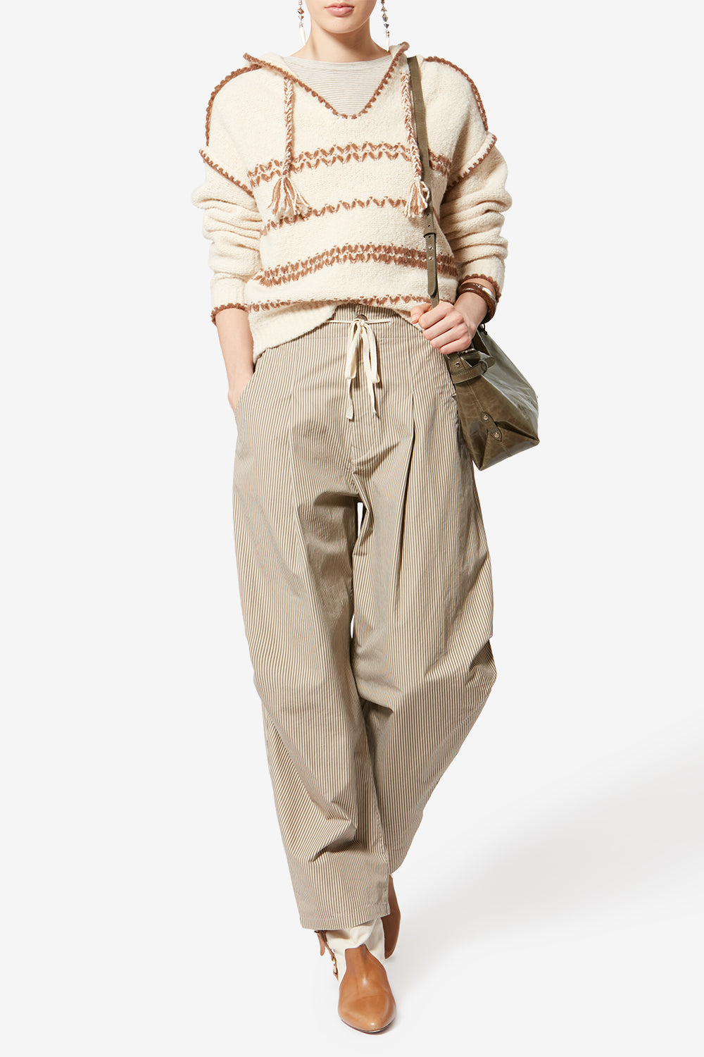 Borsa a tracolla winna day in pelle - Moss green - Woman - 6