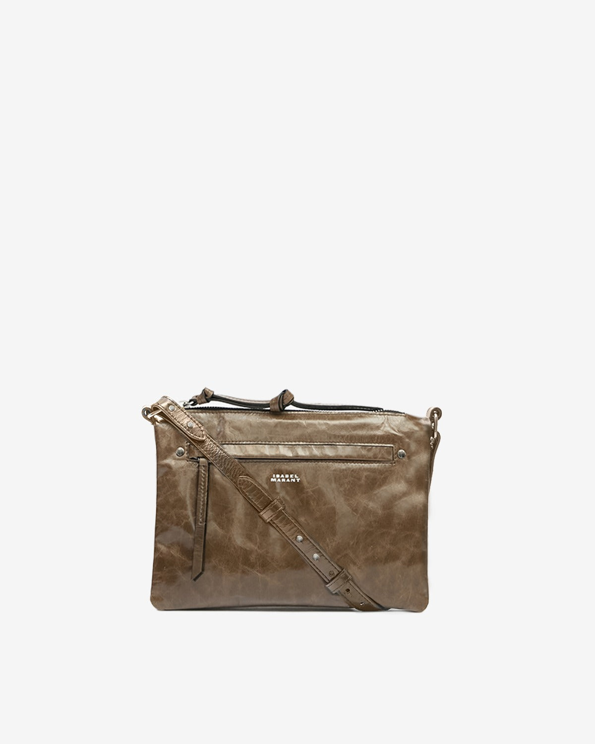 NESSAH BAG Woman Chocolate | ISABEL MARANT Official online store