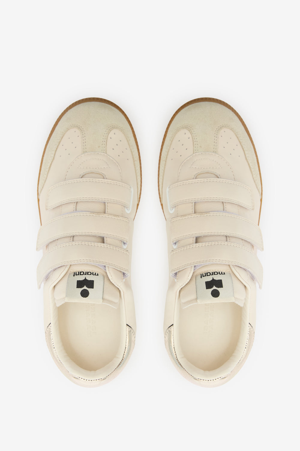 Baskets basses cuir beth - Craie-champagne - Woman - 4