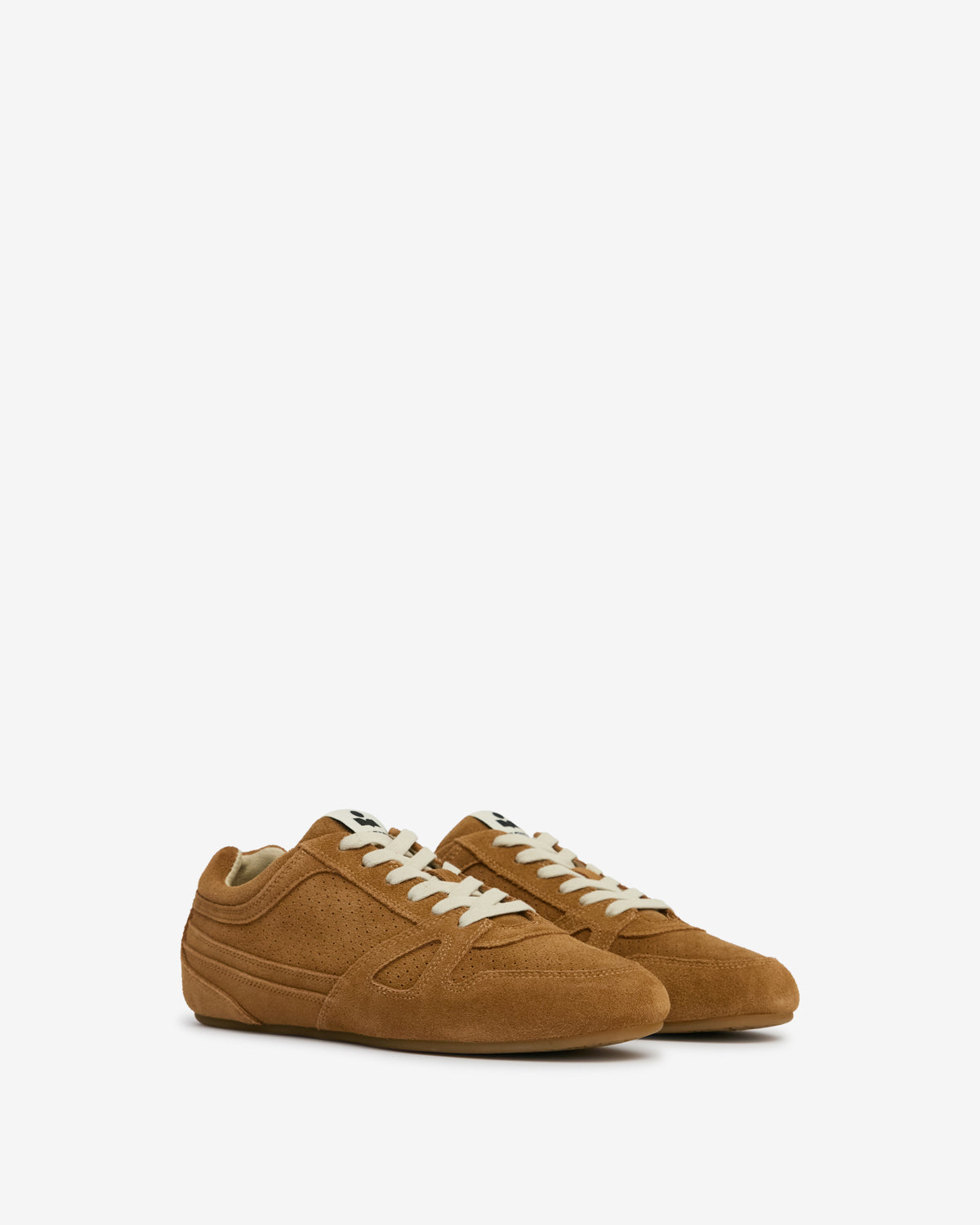 Sneakers senny low in pelle scamosciata - Cognac - Woman - 3