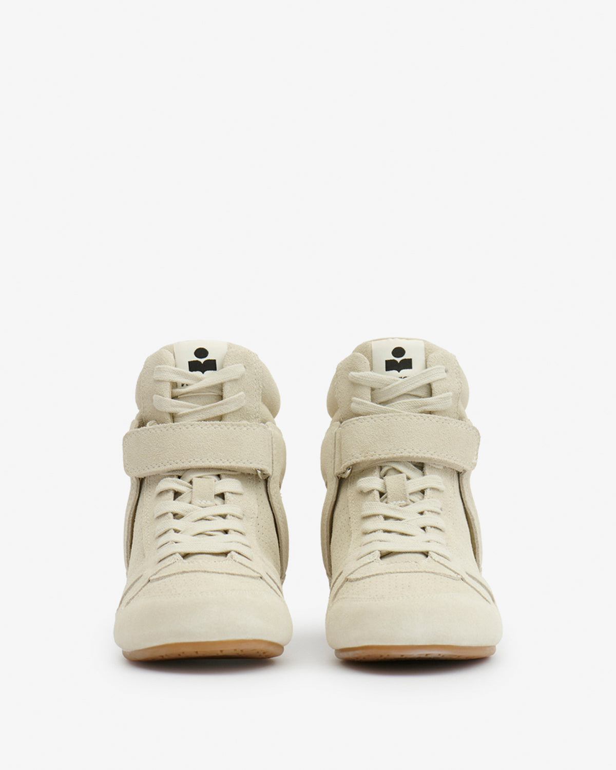 Senny high suede leather sneakers - Chalk - Woman - 4