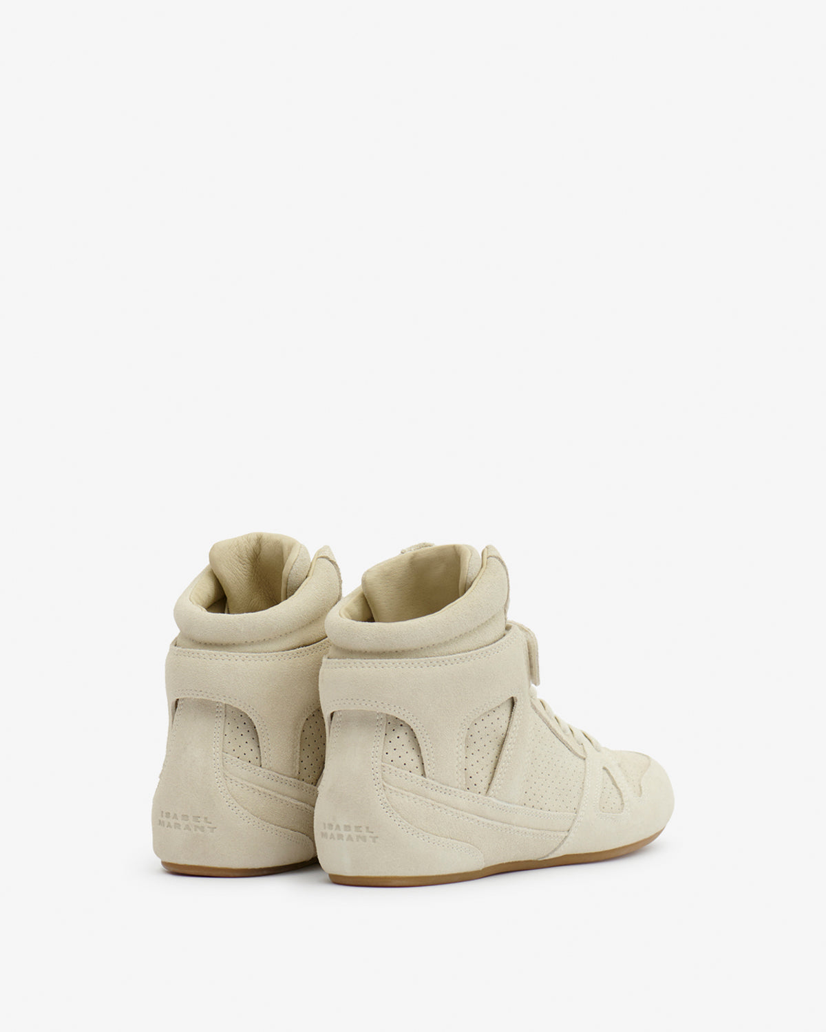 Senny high suede leather sneakers - Chalk - Woman - 2