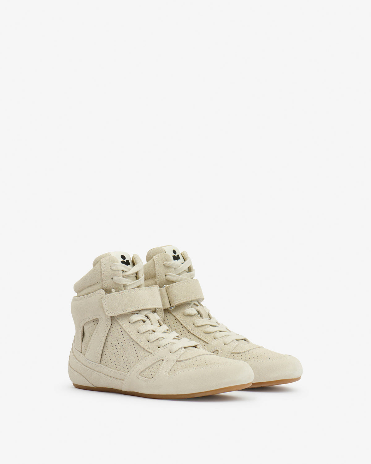 Senny high suede leather sneakers - Chalk - Woman - 3