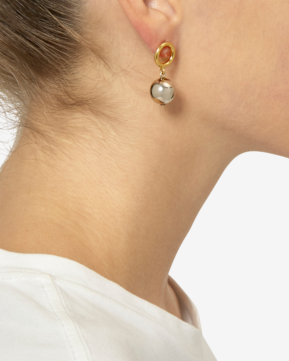 Boucles d'oreille elina - Doré-argenté - Woman - 2