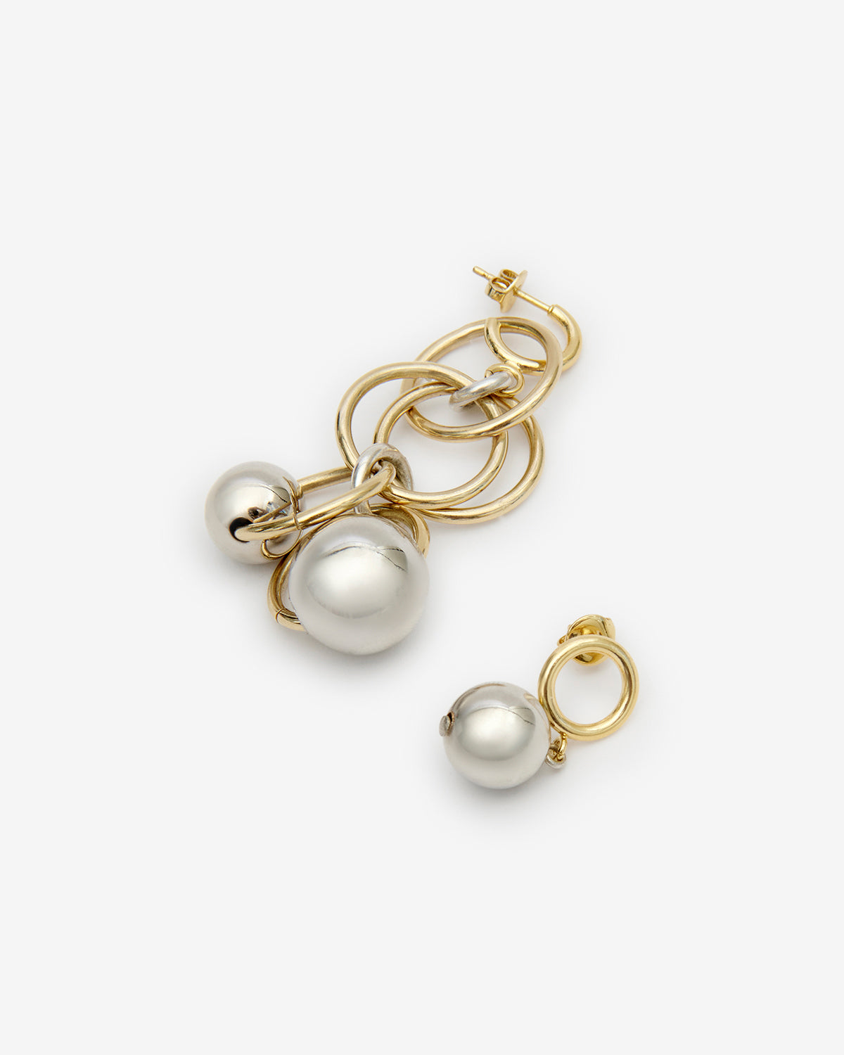 Boucles d'oreille elina - Doré-argenté - Woman - 3